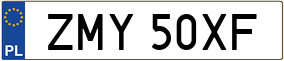 Trailer License Plate